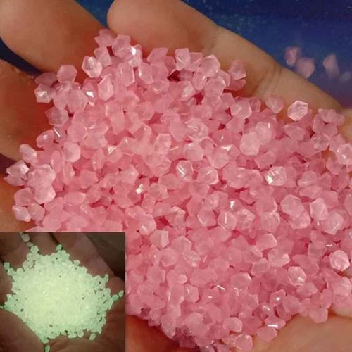 Pierre De Pochoir Phosphorescente,Sable Shoous,Chemin Extérieur,Décoration De Pelouse,Poisson Précieux,Décor D'aquarium,Maison,Jardin,Cour,1000-3000 Pièces - Type Pink-3000pcs