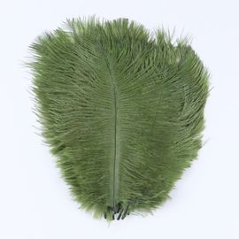 Plumes D'autruche Moelleuses Pour Vase Naturel,Replcatcher,Décorations,Fournitures D'artisanat,Accessoires De Mariage,Bijoux,Plumes Exécutives,10 Pièces - Type Deep Green-25-30cm