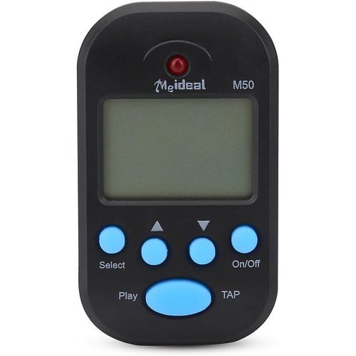 M50 Mini Métronome Numérique Lcd Pour Instruments De Musique Noir