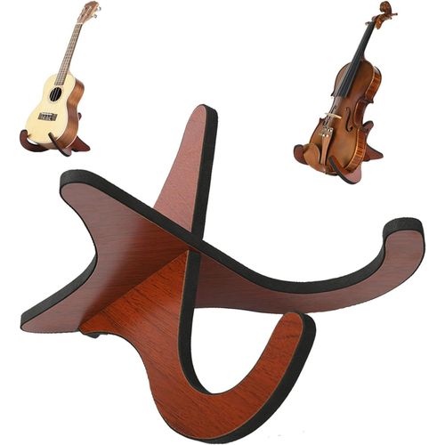 Support Pour Ukulélé,Support Pour Guitare En Bois Détachable,Pliable Instrument Stand Avec Pièces En Forme De X Pour Mandoline Banjo Et Violon
