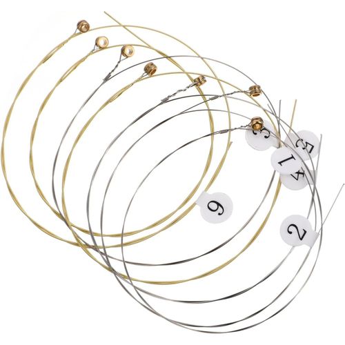 Lot De 7 Cordes Choroi Pentatonique Harpe Accessoires Lyre Électrique Jauge Basse Outils De Bricolage Les Détails Cordes Pour Instruments À Cordes Jeu De Cordes Pièces D'instruments En Acier