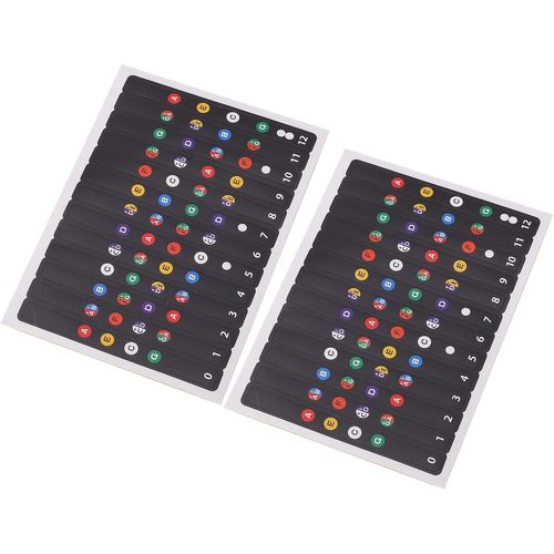 Ukulele Note Sticker, Ukulele Pvc Fretboard Stickers Facile À Maîtriser Remplacement Adhésif Durable Non Dommages Pour L'enseignement Pour Les Débutants, Accessoires De Jeu