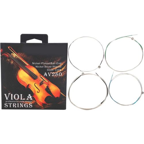 4 Cordes D'alto, Ensemble Complet Universel De Cordes D'alto Professionnelles À Noyau En Acier E A D G Pour Altos 14 ""-16"" Tons Riches Et Chauds Corde Violon Alto