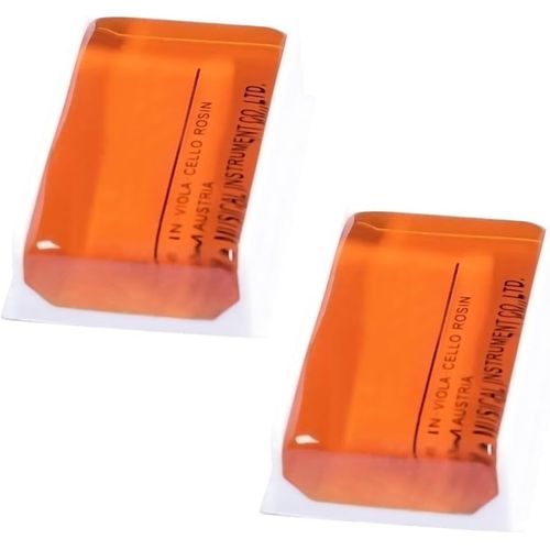 2 Pcs Colophane Pour Violon Cello Et Contrebasse Résine De Qualité Pour Amélioration Sonore Faible Poussière Et Adhérence Forte Idéal Pour Musiciens Professionnels Et Débutants