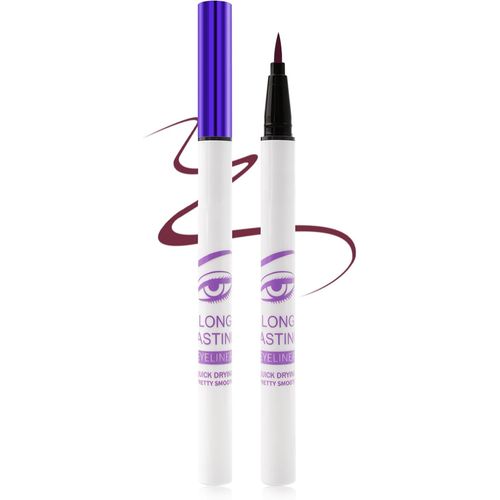 Eye Liner Bourgogne Waterproof, Mat Soyeux Crayon Yeux Liquide Résistant Aux Bavures, Très Pigmenté Eyeliner Couleur Longue Durée, Plume Ultra-Fine Pour Un Contrôle Facile, Stylo Maquillage Femme-08 