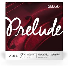 Bowed Corde Seule (Do) Pour Alto Prelude, « Extra-Short Scale », Tension Medium