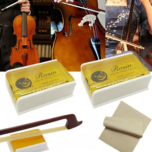 Colophane Pour Violon,2 Pièces Colophane,Violino Rosin,Colophane Naturelle Avec Étui,Colophane Rosin Pour Violon,Colophanes Universelles Pour Instruments De Musique,Pour Violon,Alto,Contrebasse