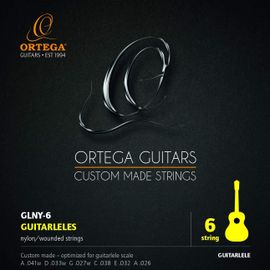 Ortega Cordes Guitarlélé - Diapason 420-440 Mm 6 Pièces (Glny-6)