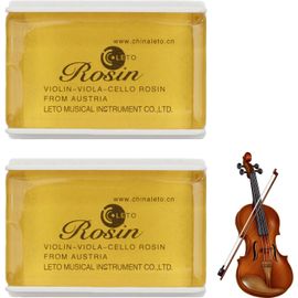 2 Pièces Colophane Violon Colophane Violoncelle,Colophane Contrebasse Colophanes Universelles,Prononciation Sensible,Convient Aux Accessoires D'instruments À Cordes Frottées-Couleur Claire