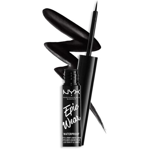 Eyeliner Liquide Semi-Permanent Epic Wear, Longue Tenue, Waterproof, Maquillage Et Body Art Créatif, Fini Mat, Couleur : Noir 