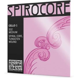 Cordes Violoncelle Spirocore Noyau Spirale Sol Tungstène Filé. 4/4; Souple