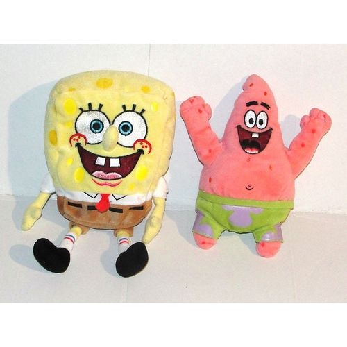 Doudou Bob L Eponge Et Patrick Ty Peluche Spongebob Squarepants Viacom