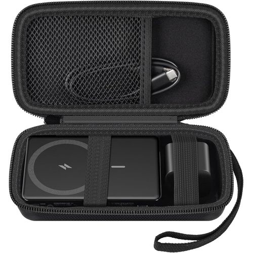 Étui Compatible Avec La Banque D'alimentation Magnétique Anker 334 10 000 Mah, Support De Rangement Pour Chargeur Portable Sans Fil Pour Batterie À Charge Rapide Et Câble Usb-C ¿ Étui[X1138]
