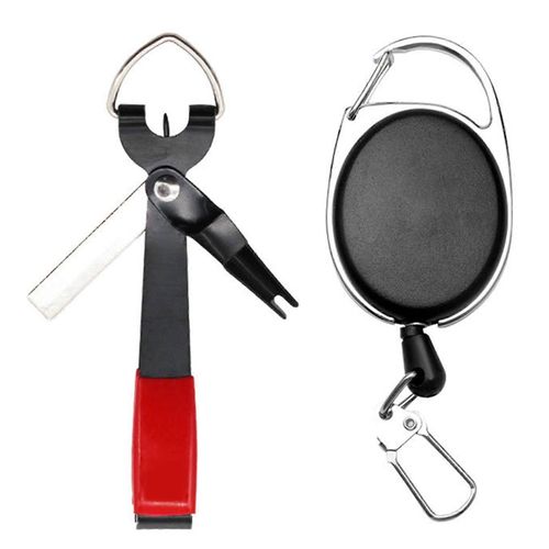 Portable Pêche À La Mouche Tippet Cutter En Acier Inoxydable 4 En 1 Outil Outil De Noeud Rapide Pour Hameçons De Pêche