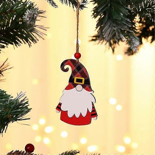 Panier de fleurs suspendu artificiel Pendentif de Noël 2d Vert Couronne Rouge Plante Ornements d¿arbre de Noël Joyeux Noël Décoration