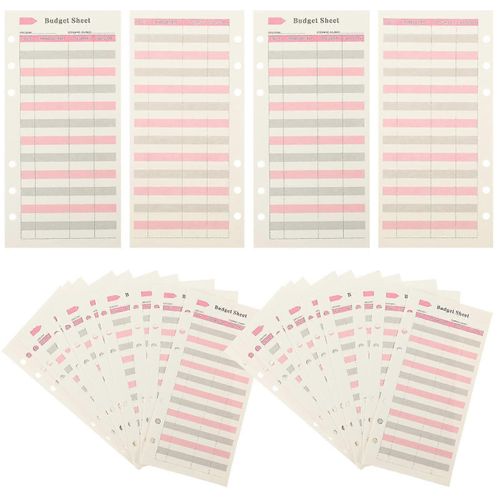 36 Feuilles De Feuilles Budgétaires Quotidiennes Blocs-Notes Budgétaires Pratiques Documents Budgétaires Des Ménages Approvisionnement Budgétaire