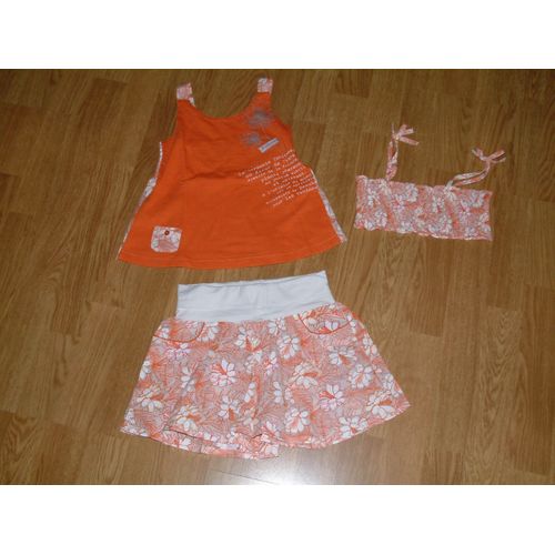 Débardeur + Short + Bandeau Poitrine Capt'n Tortue 4-5 Ans