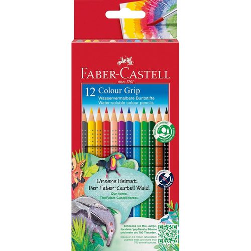 112412 - Crayon De Couleur Colour Grip Étui De 12 Pièces En Carton
