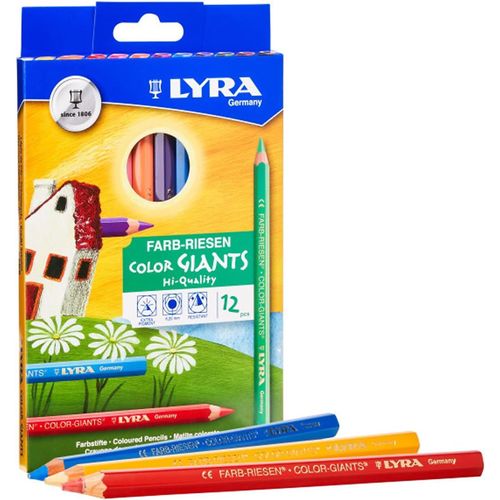 Color Giants - Etui 12 Crayons De Couleur