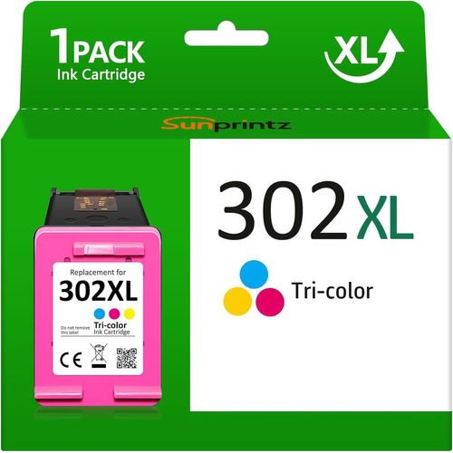 302 Xl Couleur,Pour Hp 302Xl Couleur,Cartouche 302 Couleur Compatible Avec Hp Envy 4520 4524 4525, Pour Hp Deskjet 2130 3630 3636,Pour Hp Officejet 3830 5230 3831(1 Couleur)