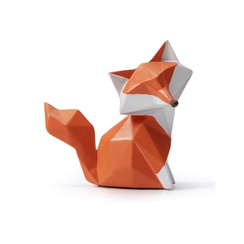 Statue de Renard Décor Figurine Fox Cadeau Animal Décoration Moderne Sculpture Maison Arts Résine 10cm