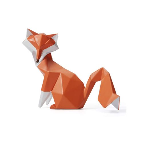 Statue de Renard Décor Figurine Fox Cadeau Animal Décoration Moderne Sculpture Maison Arts Résine 20cm