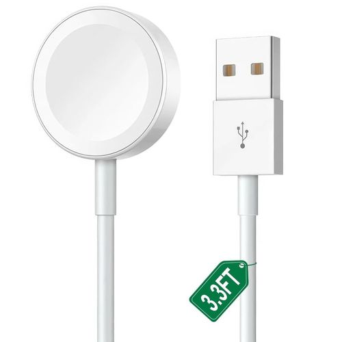 Chargeur Pour Apple Watch, [Certifié Mfi] Watch Chargeur Usb (3.3ft) Watch De Charge Rapide Magnétique Câble,Watch Sans Fil Station De Charge Rapide Avec Apple Watch Series 9/8/7/6/Se/5/4/3/2/1/Ultra