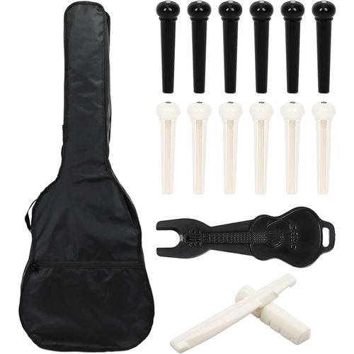 1 Étui De Guitare De Voyage, 15 Accessoires De Guitare, Étui De Performance De Guitare Acoustique, Sac De Protection Étanche Pour Guitare, Noir , Taille Unique, Moderne