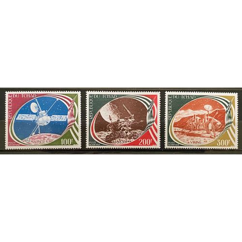 Lot De 3 Timbres Neufs** Tchad 1977 Y&t N° Pa 205 À 207