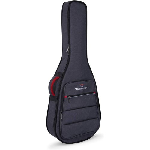 Housse Pour Guitare Pleine Taille Crsg107c, Rembourrage 10 Mm, Style Sac À Dos, Gris Foncé (Crsg107cgr)