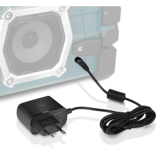 Adaptateur Secteur Compatible Avec Makita Radio Dmr 116 112 110 109 108 107 106 Bmr 105 104 103 Chargeur Remplace L'Original Câble De Charge Se00000101 Se00000078 Se00000265, 180Cm