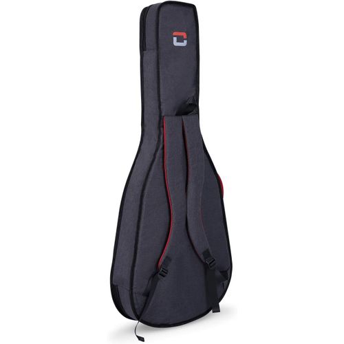 Housse Pour Guitare De Concert 3/4 Crsg107ctgr, Rembourrage 10 Mm, Style Sac À Dos, Gris Foncé