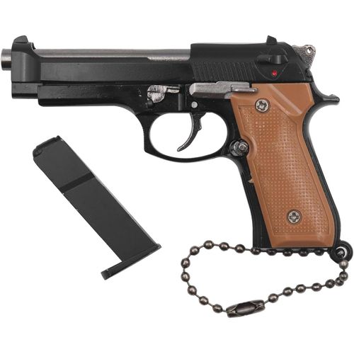 Tactique Mini Pistolet Porte-Clés 1: 3 Pistolet En Plastique Forme Porte-Clés Avec Pièces Mobiles Modèle De Pistolet Réaliste Collection Pendentif Sac Charme Pour Hommes Armée Fan Boyfriend Cadeau