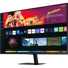 Smart Monitor M7 32¿¿ En Resolution Uhd 4K. Le 1Er Écran Tout-En-Un Pour Accéder Facilement À Vos Applications De Divertissement Et Travail. Ls32Bm700Uuxen