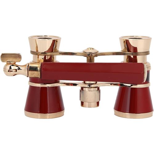 Lunettes D'opéra Jumelles 3x25 Théâtre Bk7 Optique Télescope Portable Cadeau Pour Adultes Enfants Femmes Dans Des Concerts De Musique De Théâtre Cinéma(Rouge)