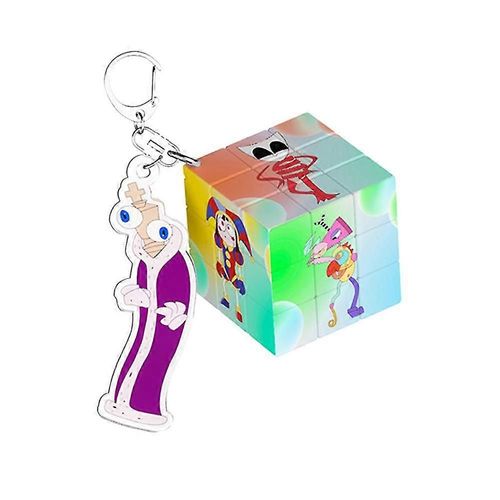 L¿Incroyable Cirque Numérique Troisième Ordre Magique Carré Porte-Clé Decor Cadeau 3,5 Cm