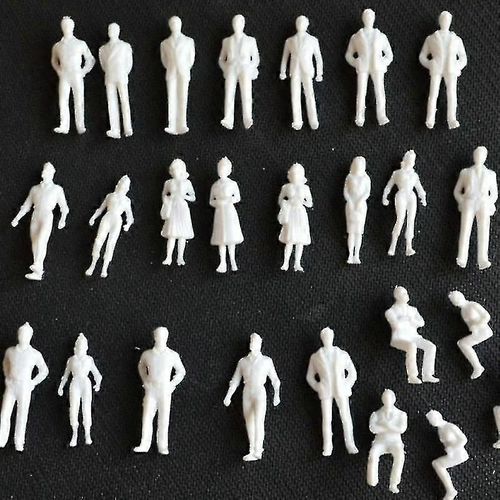 Maquette À L¿Échelle 1/50 Miniature Figures Blanches Modèle D¿Architecture Échelle Humaine Peuples Bâtiment Sand Table Modèle - Snngv