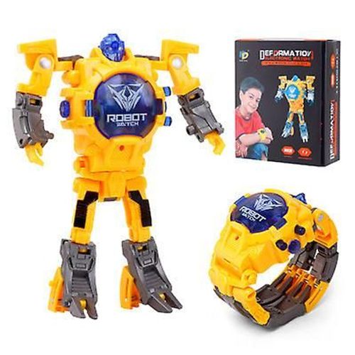 Montre Créative Pour Enfants Robot Transformer,Montres-Bracelets Numériques Pour Garçons Big Face Pour 2-14 Ans