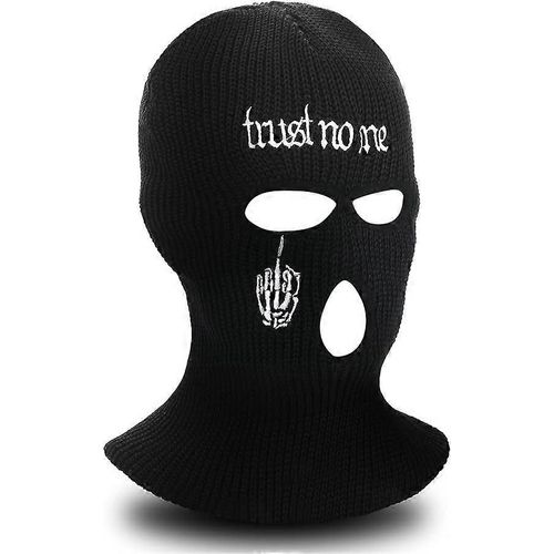 Masque De Ski D'hiver Pour Hommes 3 Trous Cagoule Masque Facial Masque Complet Masque De Ski Tricoté Bonnet Couverture Intégrale Hommes Femmes Sports