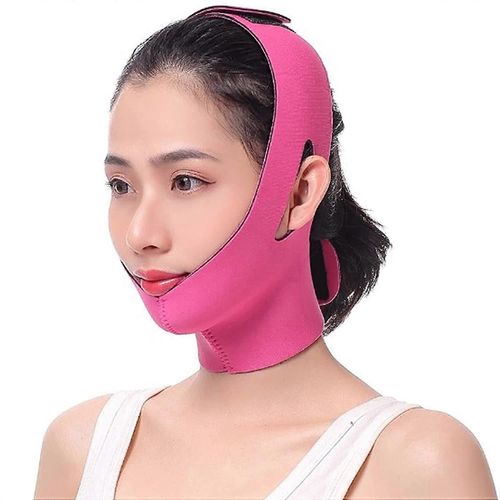 Masque Lifting Réutilisable V Line, Ceinture De Levage Du Visage Double Menton, Ceinture De Levage Du Visage En Forme De V, Bandages Amincissants Pour Ski Raffermissant Anti-Âge Anti-Rides 