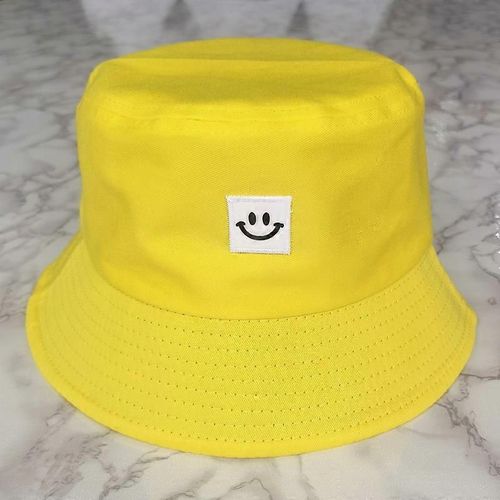 Souriant Face Bucket Hat Mignon Bucket Cap Beach Sun Hat Summer Travel Bucket Pour Femmes Hommes