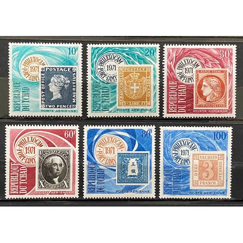 Lot De 6 Timbres Neufs** Tchad 1971 Y&t N° Pa 78 À 83