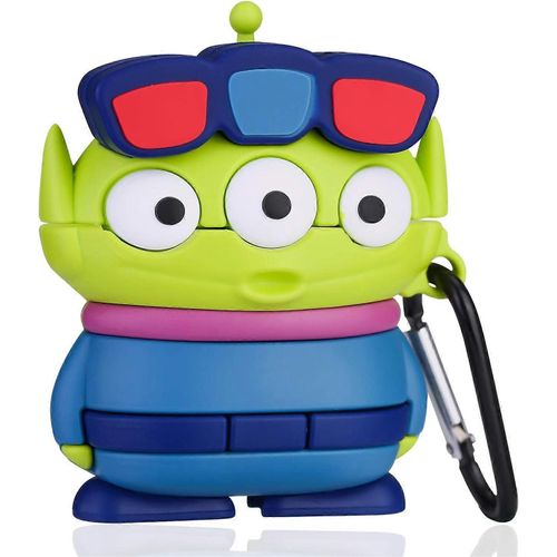 Étui de protection de dessin animé pour étui de protection à la mode, design cool adapté aux garçons, filles, personnages, 3D, AirPods 2, Air Pods 1 (lunettes, trois yeux)
