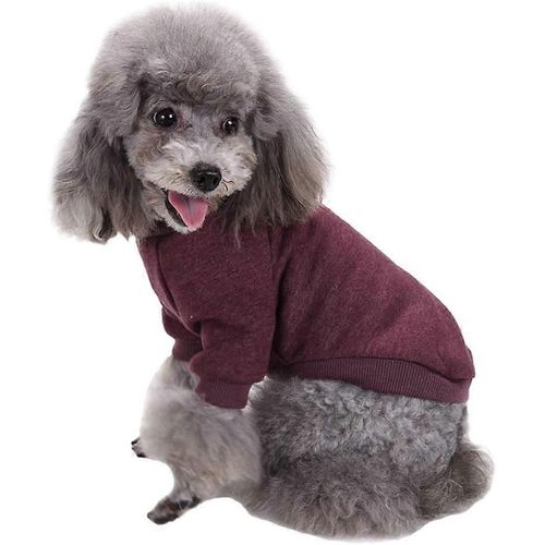 Vêtements Pour Chiens Pour Animaux De Compagnie Pull Pour Chien Doux Épaississant Chaud Chiot Chiens Chemise Chiot D¿Hiver Pull Pour Chiens (Marron, Xxs)