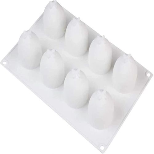 8 Trous Oeufs Silicone Forme Moule Moule À Oeuf Forme Chocolat Moule À Pâtisserie Silicone Cuisson Cuit Forme Cupcake Forme