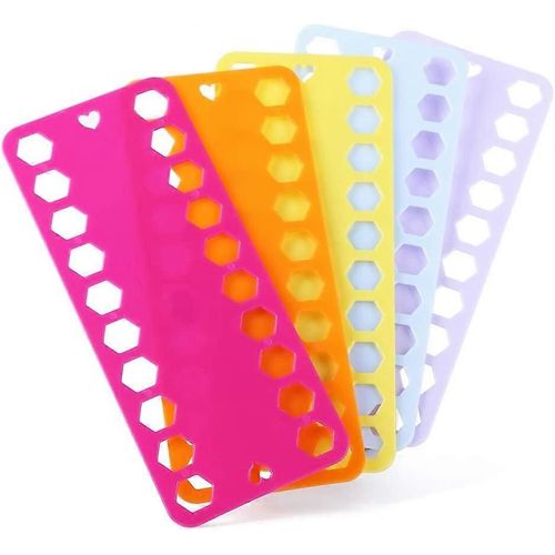 5 Couleur En Plastique Fil À Coudre Canette, Fil À Coudre En Plastique Enroulement Plaque Carte De Carte Pour Point De Croix Broderie Fil Bobines Organisateur Artisanat Bricolage Couture Sto