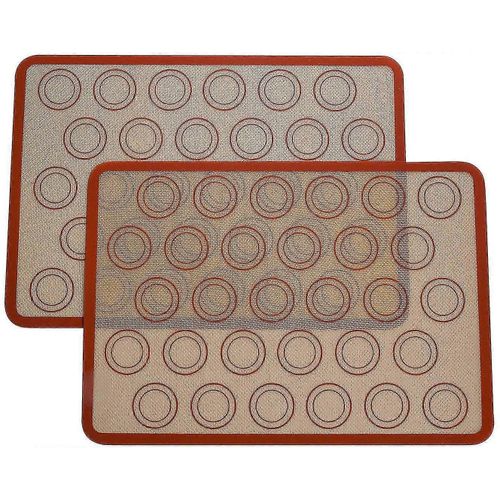 Tapis De Cuisson En Silicone Pour Biscuit Au Macaron, Tapis Antiadhésif Grand 420295mm Pour Macaron / Gâteau / Pain, Tapis De Cuisson En Silicone Résistant À La Chaleur Pour Four Et Micro-Ondes