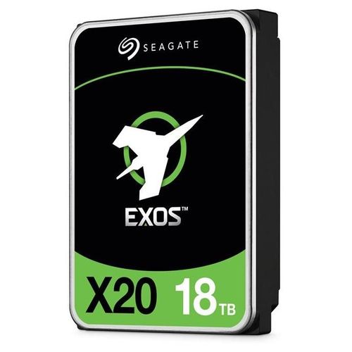 Seagate Exos X20 ST18000NM001D - Disque dur - chiffré - 18 To - interne - SAS 12Gb/s - 7200 tours/min - mémoire tampon : 256 Mo - Self-Encrypting Drive (SED)