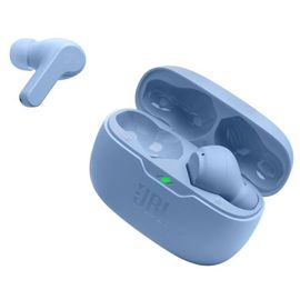 JBL Wave Beam - Écouteurs sans fil avec micro - embout auriculaire - Bluetooth - bleu