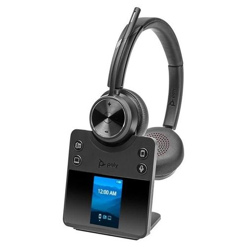 Poly Savi 7420 OFFICE - Savi 7400 series - micro-casque - sur-oreille - DECT / Bluetooth - sans fil - noir